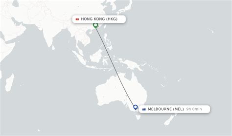 Hong Kong, Hong Kong to Melbourne, Australia .